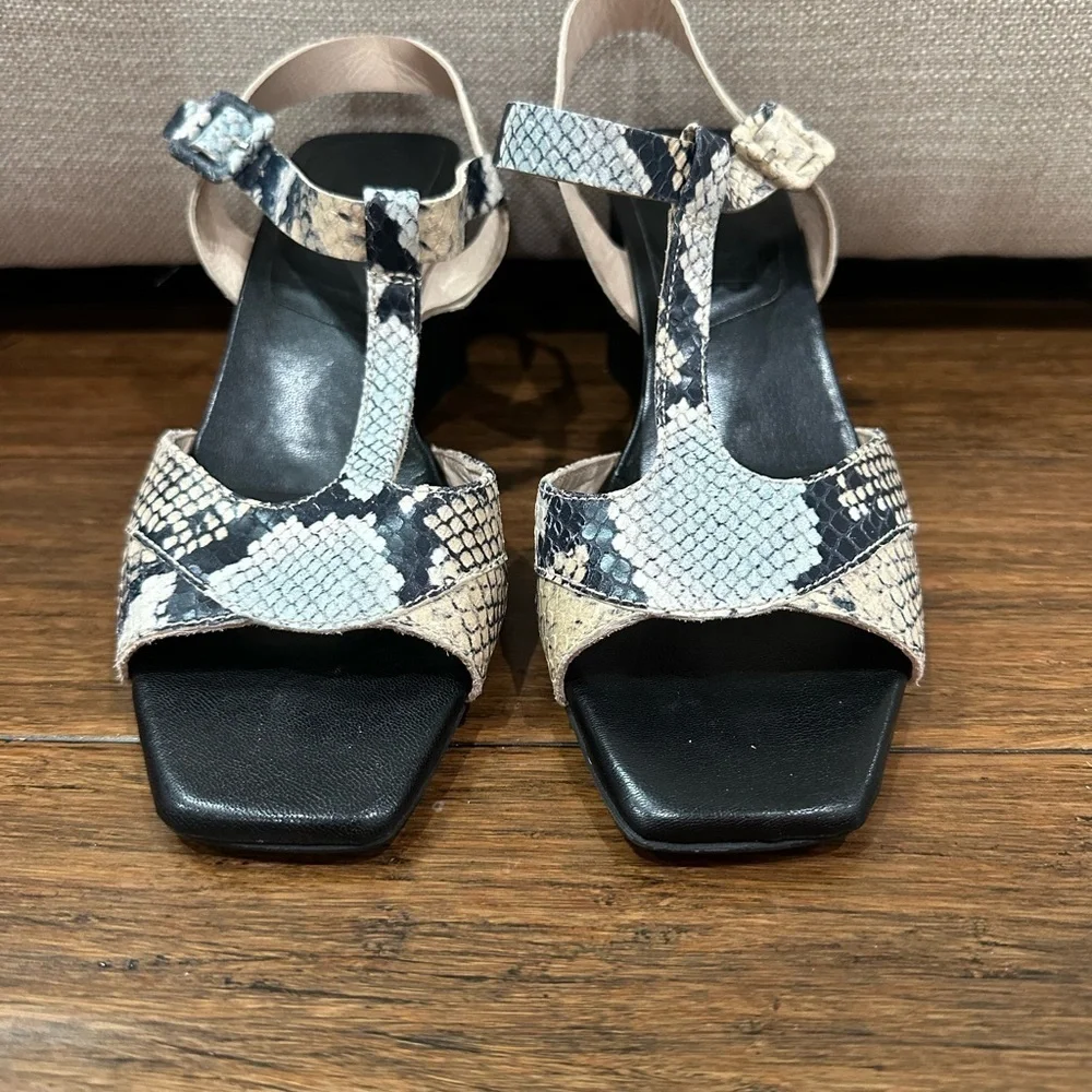 Hispanitas Stylish Snakeskin Patterned Women's Sandals size 38 - Picture 2 of 7